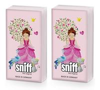 20 pañuelos individuales para niños, diseño de princesa con animales. 2 paquetes de 10 pañuelos individuales impresos como regalo.