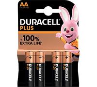 8 pilas alcalinas Duracell AA Plus (2 blísters de 4 pilas) 8 pilas