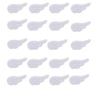 20 parches de felpa con forma de ala para hacer diademas para hacer diademas, bolsa de ropa, pasadores para el pelo, pulsera, decoración de costura, apliques para manualidades para vestidos y ropa