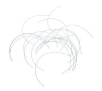 20 Pares Aros de Metal para Sujetadores de Mujer, Diy, Plata | Piezas para Reparar Copas de Sujetador, Talla, Suministro de Costura, Uso en Ropa Interior