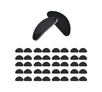 20 pares de almohadillas para la nariz en forma de D autoadhesivas antideslizantes almohadillas para la nariz gafas de sol de marco completo, gafas de sol de lectura (19 x 8 x 1 mm)