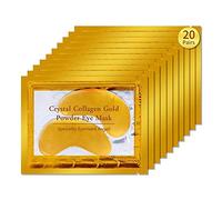 20 pares de Crystal Collagen 24k Gold Under Eye Gel Pad mascarilla arrugas Anti Envejecimiento Arrugas Premium Crystal Gold EYE Máscara Hidratante Crystal Bi para las arrugas debajo del ojo,