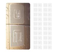 20 Pares Ganchos de Pared Adhesivos de Doble Cara, 5.7CM x 5.7CM Ganchos Autoadhesivos para Colgar Sin Perforaciones, Ganchos Multifuncionales Transparente Impermeable para Baño, Cocina, Oficina