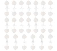 20 Pares Hebillas de Palanca para Abrigo de Mujer, Blanco | Resina y PU Leather, Reemplazo para Ropa, Acabado Fino, Uso en Tienda y Centro Comercial