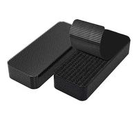 20 Pcs 10 Pares Belcro Adhesivo Doble Cara Fuerte,Belcro Adhesivo Fuerte,para el Hogar,Oficina,Automóvil,Escuela,Rectangula,Reutilizable,Negro,3×10cm