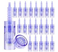 20 Pcs Agujas Dermapen 12 puntas para Microneedling pen, Microagulhas Agulhas De Repuesto Micro Aguja Cartucho De Slot Baioneta Regular Microneedle Cartuchos Dermapen Para Derma Pen Ultima A6/A10/M5