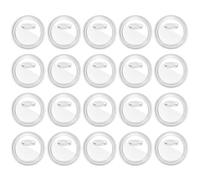 20 Pcs Chapas Personalizadas, Pin Boton Redondo Personalizado, Transparentes Chapas Plasticas con Alfiler Chapas Redondas Personalizables Solapa de Acrílico para Actividades de Bricolaje para Niños