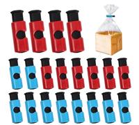 20 Pcs Clips de Cierre con Función de Prensa, Pinzas Reutilizables para Bolsas Alimentos de Plástico Reusable Bag Clips Multicolores Cierres para Pan café Frutos Secos Aperitivos