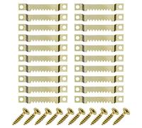 20 Pcs Colgador Cuadros con 40 x Tornillos, Ganchos para Colgar Cuadros, Arte, Espejos, Relojes, Tablones de Anuncios, Colgadores para Cuadros Ganchos para Cuadros Kit para Colgar Cuadros Clips