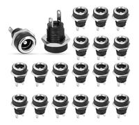 20 pcs Conector de Alimentación de DC 5,5 x 2,1 mm, 2pin DC Power Jack, Adaptador DC Hembra