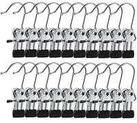 20 Pcs Gancho de Botas Lavandería, 360° Ganchos de Viaje de Acero Inoxidable, Portátil Gancho Clip para Zapatos Sombreros Calcetines Perchas Toallas Sujetadores