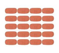 20 Pcs Genuine Leather Tags, Embossed DIY Knit Labels with Holes for Bags Purses Sewing Projects, Soft Handcrafted Leather Label Patches for Crafting and Gift Making (Claybank Upper Leather)