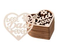 20 Pcs Hollow Love Wood Chips, Wooden Letters, Party Decorations, DIY Crafts, Home Para Escribir, Pintura