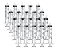 20 Pcs Jeringuillas,10ml Durable Jeringa para Calostro,Envuelto Individualmente Jeringa Tinta,Jeringa Industrial para Dosificación Precisa de Líquidos,Jeringa Comida para Laboratorio