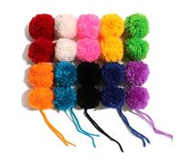 20 Pcs Large Yarn Pom Poms-2 Inch Made to Order Acrylic Yarn Balls for Hats or Party Decorations-DIY Craft Pompoms (Mixed, 2ich)