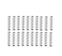 20 Pcs Muelle de Compresión de Acero Inoxidable 304, Resorte Comprimido Helicoidal, 0,3 mm x 2 mm x 35 mm ，Diámetro Muelle de Compresión para Tijera de Jardinería- Plateado