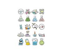 20 Pcs Nurse Enamel Pins Set Science Brooch Pins Cute Cartoon Lapel Pins Badges Doctor Enamel Pin
