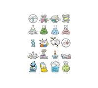 20 Pcs Nurse Enamel Pins Set Science Brooch Pins Cute Cartoon Lapel Pins Badges Doctor Enamel Pin