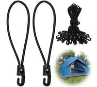 20 Pcs para Pulpos Elasticos con Gancho, 15 cm Cuerdas Elásticas de Sujeción, Goma Tensora Tensores Elásticos con Gancho para Camping Remolque Lona Tienda de Campaña Cubierta de Piscina