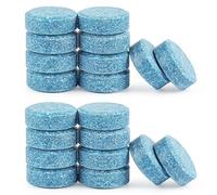 20 Pcs Pastillas Limpiaparabrisas Coche, Limpiacristales Coche Pastillas Multifuncionales Pastillas de Limpieza Sólido de Coche Concentradas Arandelas Tableta Agua Efervescentes Ventanas (1, Blue)