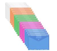 20 PCS Portadocumentos Plastico A4,Carpetas Plastico Pequeñas,Fundas Plástico Folio,Fundas para Documentos A4,Carpeta Portafolios A4,Carpetas Plastico Transparentes A4 (B)