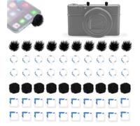 20 Pcs Protector para Micrófono, Protector Micrófono Mini, Esponja Microfono Pequeño, Micrófono Pequeño, Esponja Microfono Pequeño, Micrófono Espuma, Compatible con GoPro Hero 13/12/11/10/9/8