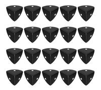 20 Pcs Protectores de Esquina de Metal, Protector Esquinas Muebles de Metal Vintage, Protectores Esquinas Bordes de Muebles Negros para Mesa, Gabinetes, Escritorios, Caja Madera