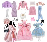 20 pcs Ropa y Accesorios para Muñecas Moda, Regalos para Niñas