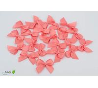20 pcs satén bucles monocromo 2,5 x 3 cm // De decoración para de la boda juego de aplicación bautismo, Tejido, altrosa 149