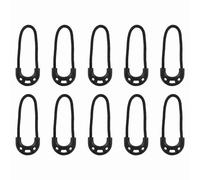 20 PCS Zipper Pulls, Black Zipper Pull Replacement for Backpack, Luggage, Jackets, Purses, Handbags