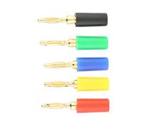 20 Pcsorset Conector de Sondas de Prueba de Conector Banana de Colores Mezclados de 2 Mm para Amplificador de Altavoz de Equipo Médico de Instrumentos, Máxima Transferencia de