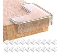 20 PcsProtector de Esquina para Mesa Infantil, protección de Esquinas con superadhesivo Mejorado para Muebles, Seguridad Infantil para Oficina, Cuna, Chimenea, Mesa, Esquinas y Bordes Suaves