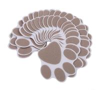 20 pegatinas antideslizantes impermeables para alfombra de baño con diseño de huellas de patas, cinta antideslizante para uso en superficies lisas para evitar resbalones en baños y duchas (negro)