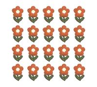 20 pegatinas bordadas con flores de colores para coser, apliques de tela de flores para chaquetas, mochilas, decoración de bolsas de ropa, arreglos para planchar con flores pequeñas