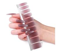 20 pegatinas de cobertura completa, puntas de manicura, decoración adhesiva, puntas creativas, tiras de esmalte francés, uñas de los pies