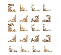 20 pegatinas decorativas vintage con esquinas huecas en relieve para álbumes de recortes, álbumes de fotos, decoración de diario, suministros de diario