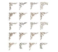 20 pegatinas decorativas vintage con esquinas huecas en relieve para álbumes de recortes, álbumes de fotos, decoración de diario, suministros de diario