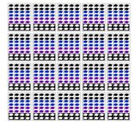 20 pegatinas para birrete de graduación (5,00 x 2,50 x 0,10 cm)