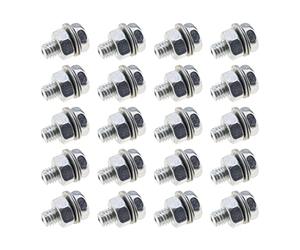 20 pernos de anclaje de cable de bicicleta de 6 mm con tuercas y arandelas para bicicleta BMX Cross Bike Eléctrica Plegable híbrido Niños Carreras de Montaña Trekking Bicicleta Accesorios de Ciclismo Tornillo de Cabeza Redonda / Hexagonal