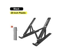 (20 pezzi in plastica, nero) Soporte para computadora portátil, piastra di soporte en aluminio para