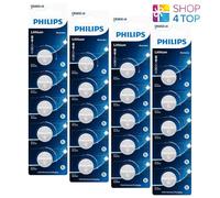 20 PHILIPS CR2032 BATERÍAS DE LITIO 3V CELDA MONEDA BOTÓN 5BL EXP 2031 AGO NUEVO