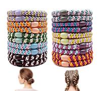 20 Pieces Elasticos Cabelo, Multicolor Elastic Hair Bands, Coleteros Pelo Mujer, Soft and Elastic Hair Ties, Kknekki Goma Pelo for Thin Thick Medium Long Hairs for Baby, Girls and Boys