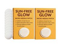 [20 Pieces] Natural Bronze Body Glow Microneedle Patches, Sun-Free Self Tanning Care Patch, Sunless Tan Enhancers & Accelerators, Gradual Tanner For Pool Party Travel Beach Vacation Summer Holiday