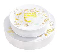 20 Pieces of 7.5 inch 10.25 inch Dinner Plate Plate Outdoor Birthday Wedding Tableware Supplies (Color : A)