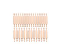 20 Pieces Wooden Mini Rolling Pin 6 Inches Long Kitchen Baking Rolling Pin Small Wood Dough Roller