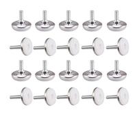20 pies niveladores M6 para muebles con rosca ajustable de 28 mm de diámetro para patas de muebles (M6-25)