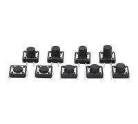 20 piezas 12x12 12 * 12 * 4,3mm 5mm 4,5 6 7 8 9 9,2 10 11 11,5 4 pines botón táctil Micro interruptor interruptores DIP de reinicio automático(12x12x9.0)