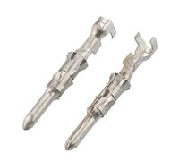 20 piezas 2,5mm 929968-1 latón estañado Terminal de cableado automotriz conector macho hembra 929974-1(Male)