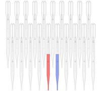 20 Piezas 2ml Pipetas,Pipetas de Transferencia de Plástico,Desechables Pipeta con Escala,Pipeta,Pipetas de Plástico,para Laboratorio,Aceites Esenciales,Pinturas Acrílicas,Hornear