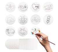 20 piezas 3D Puffy papel texturizado de espuma de esponja blanca, DIY mágico, papel de pintura, lienzo para niñas, niños, dibujo, color, tinta suministros artesanales (20 piezas)